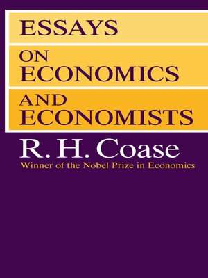 cover image of Essays on Economics and Economists